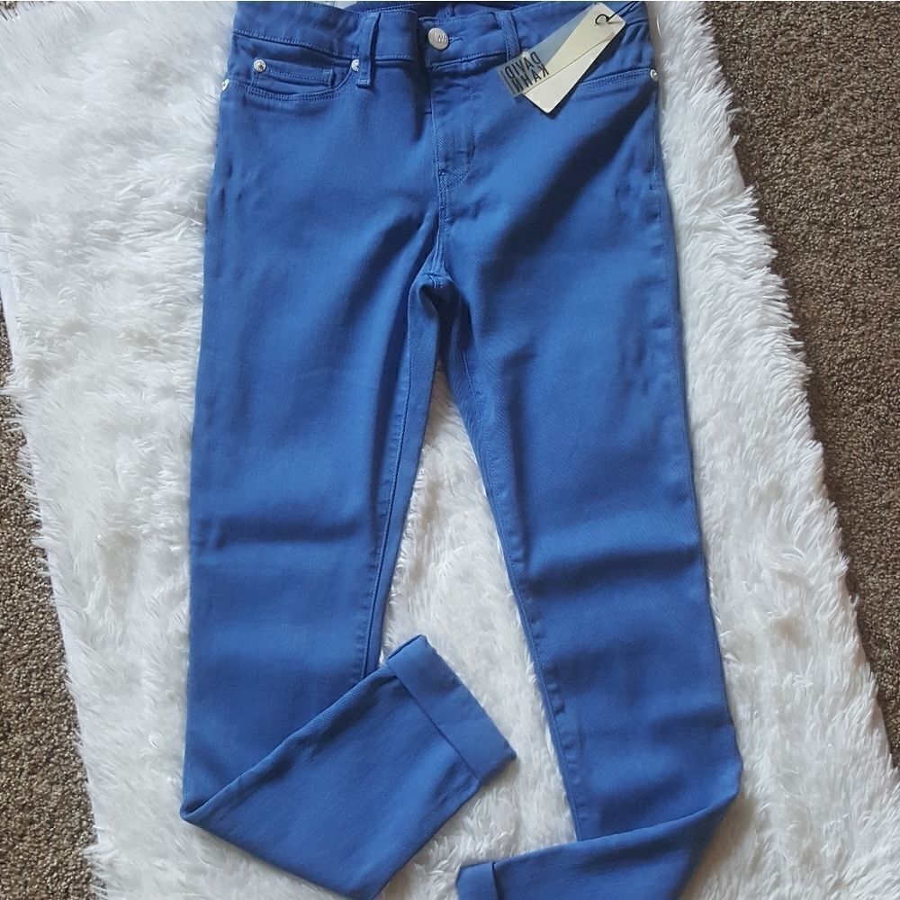 David Kahn Baltic‎ Blue Nikki Cuffed Ankle Jeans Size 29 NWT FLAWED